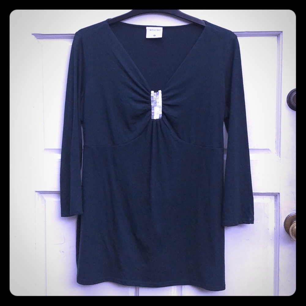 Motherhood Maternity forest green  large top